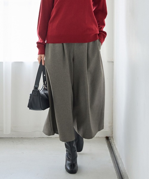 レディースガウチョパンツ（パンツ丈タイプ：7分）｜ボトムス、パンツ