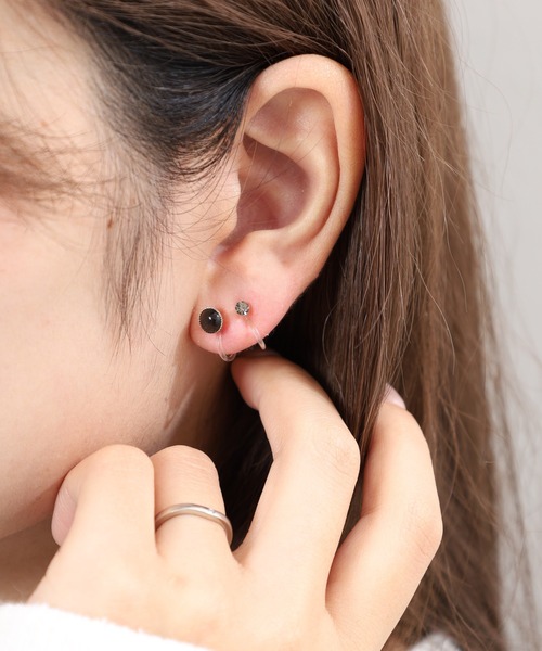 Meing アレルギー対応 イヤリング Meing 4点セット ノンホールピアス