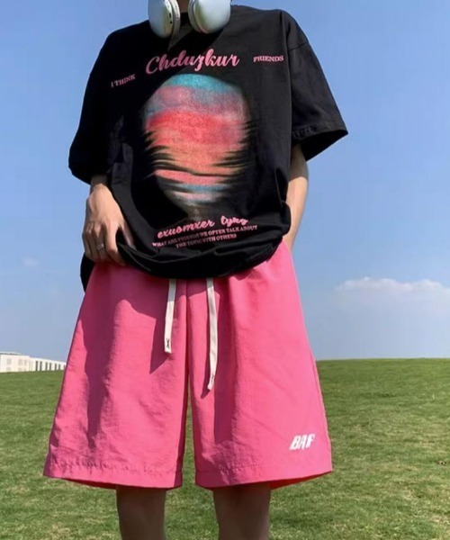 「link lot」 ショートパンツ M ピンク メンズ_画像2