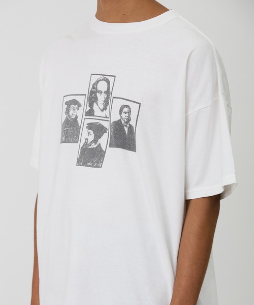 REMI RELIEF（レミ レリーフ） 半袖Tシャツ L オフホワイト メンズ