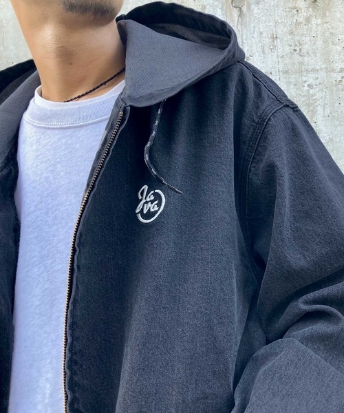 「Java」 ジップアップブルゾン X-LARGE ブラック系その他2 レディース_画像3