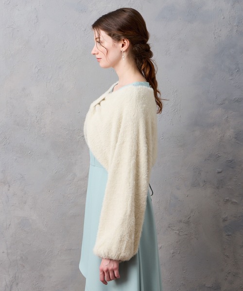 AIMER（エメ） カーディガン マルチWAYラメニットリボンデザイン