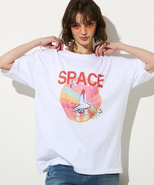 「Unitage」 半袖Tシャツ FREE ホワイト レディース_画像4