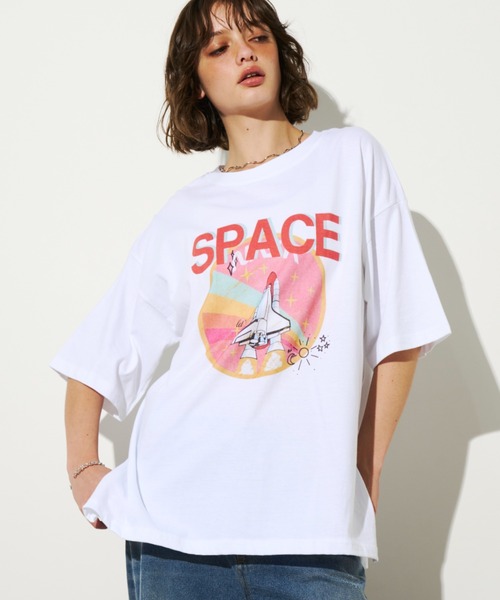 「Unitage」 半袖Tシャツ FREE ホワイト レディース_画像6