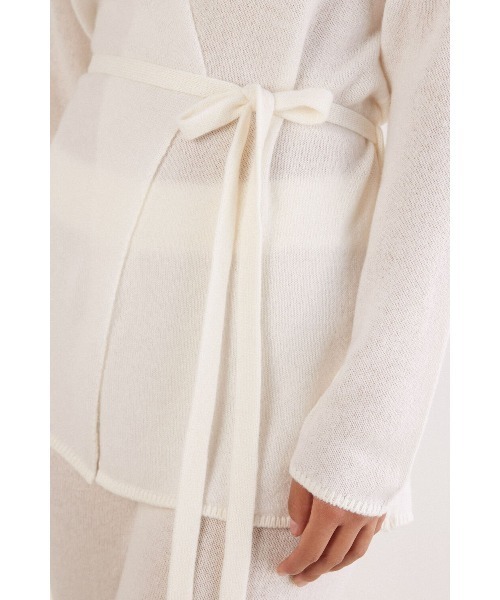 カーディガン CARDIGAN CON CINTURA 100% CASHMERE レディースの画像