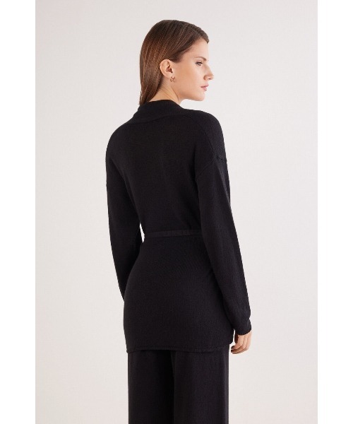 カーディガン CARDIGAN CON CINTURA 100% CASHMERE レディースの画像