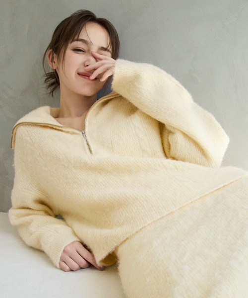 FRAY I.D（フレイ・アイディー） ニット セーター アルパカシャギー