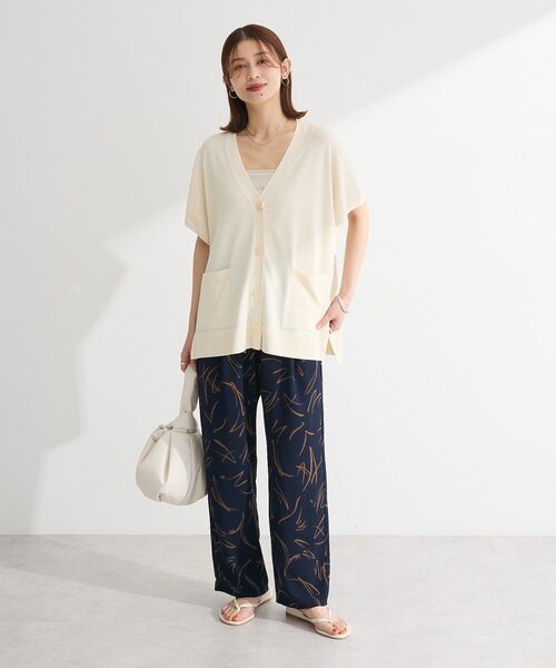 「Green Parks」 「chocol raffine robe」イージーパンツ FREE ネイビー レディース_画像2