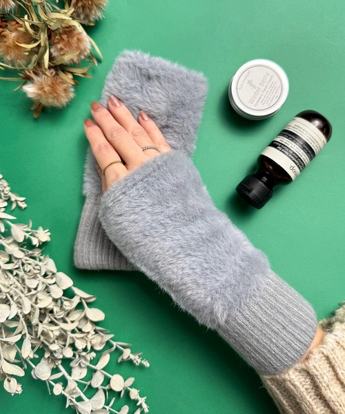 CALIFORNIA OUTFITTERS 手袋 8E15 ふわもこ モヘア風 保湿加工2way