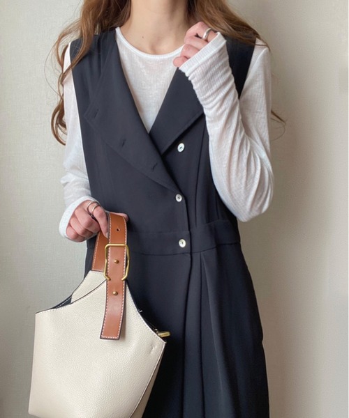 「FILLOU」 オールインワン MEDIUM グレイッシュベージュ レディース_画像4