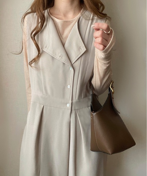 「FILLOU」 オールインワン MEDIUM グレイッシュベージュ レディース_画像9