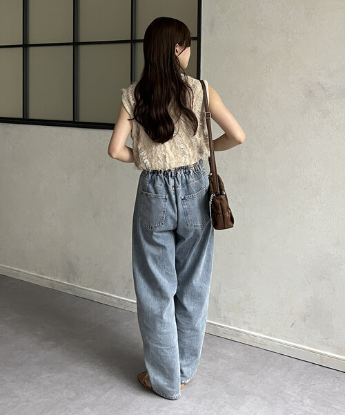 「Thevon」 ノースリーブニット FREE アイボリー レディース_画像8