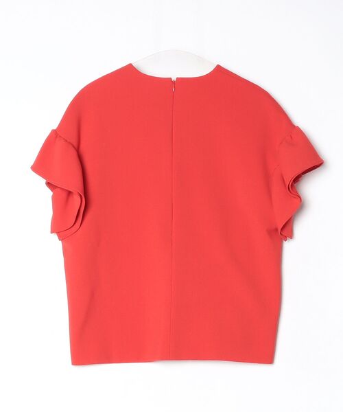 YOKO CHAN（ヨーコチャン） フリル半袖カットソー 38 レッド