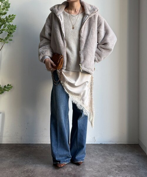 DouDou（ドゥドゥ） コート アウター 「WEB限定」フェイクミンク