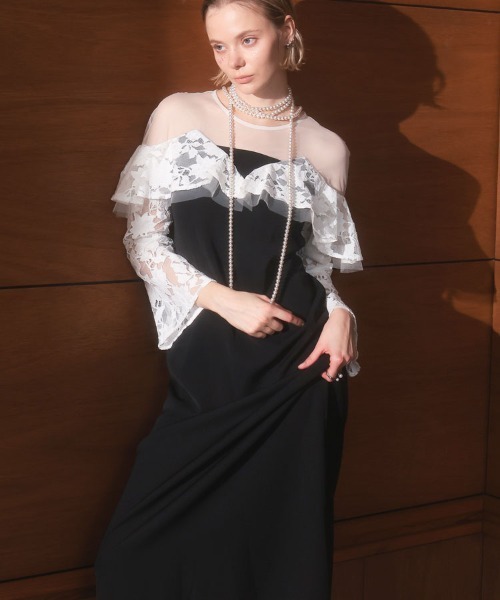 DONOBAN（ドノバン） ドレス 「ANDRESD」lace raffle dress 結婚式