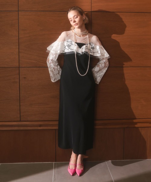 DONOBAN（ドノバン） ドレス 「ANDRESD」lace raffle dress 結婚式