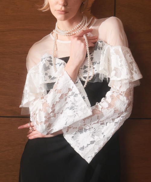 DONOBAN（ドノバン） ドレス 「ANDRESD」lace raffle dress 結婚式