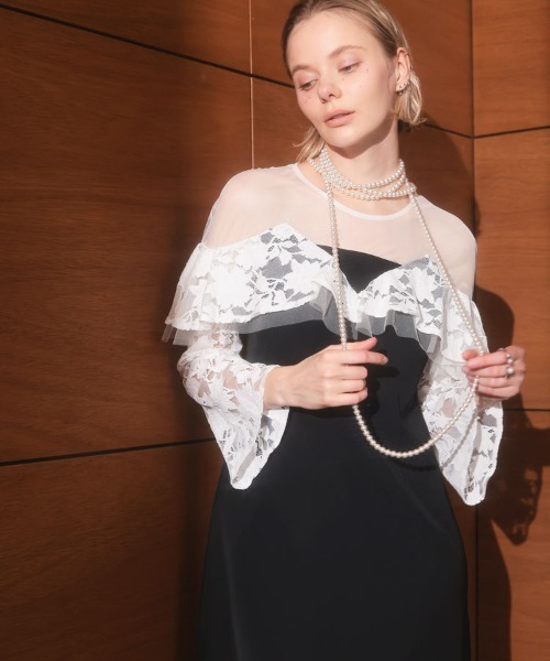 DONOBAN（ドノバン） ドレス 「ANDRESD」lace raffle dress 結婚式