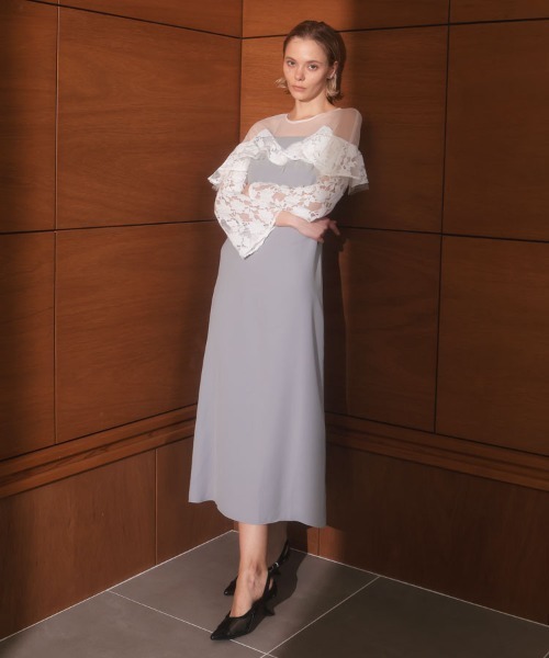 DONOBAN（ドノバン） ドレス 「ANDRESD」lace raffle dress 結婚式