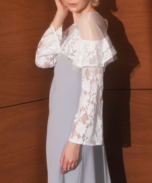 DONOBAN（ドノバン） ドレス 「ANDRESD」lace raffle dress 結婚式