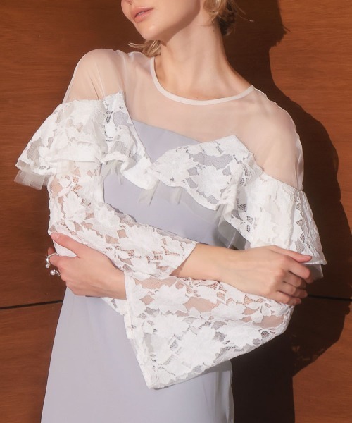 DONOBAN（ドノバン） ドレス 「ANDRESD」lace raffle dress 結婚式