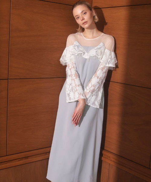 DONOBAN（ドノバン） ドレス 「ANDRESD」lace raffle dress 結婚式