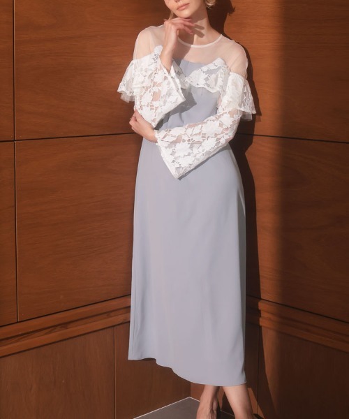 DONOBAN（ドノバン） ドレス 「ANDRESD」lace raffle dress 結婚式