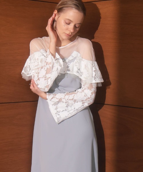 DONOBAN（ドノバン） ドレス 「ANDRESD」lace raffle dress 結婚式
