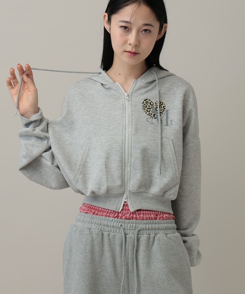 MUCENT（ムセント） パーカー 「UNISEX」MUCENT／レオパード フードZIP