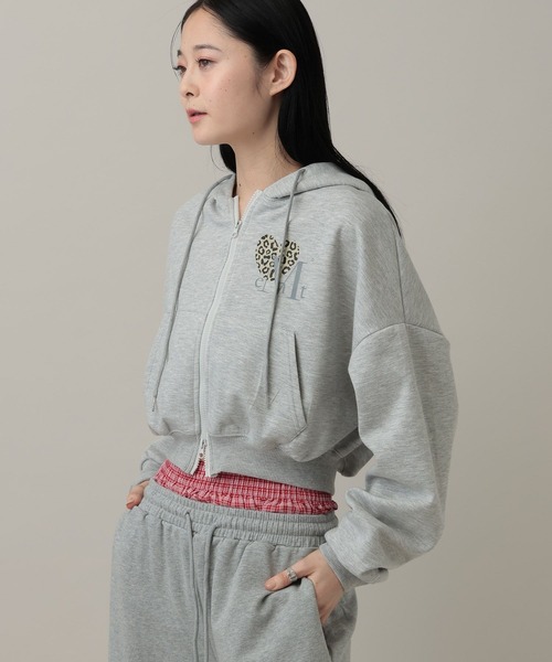 MUCENT（ムセント） パーカー 「UNISEX」MUCENT／レオパード フードZIP