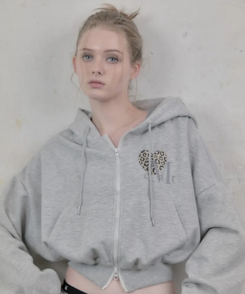 MUCENT（ムセント） パーカー 「UNISEX」MUCENT／レオパード フードZIP