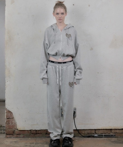 MUCENT（ムセント） パーカー 「UNISEX」MUCENT／レオパード フードZIP