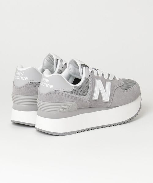「New Balance」 ローカットスニーカー 24cm グレー レディース_画像2