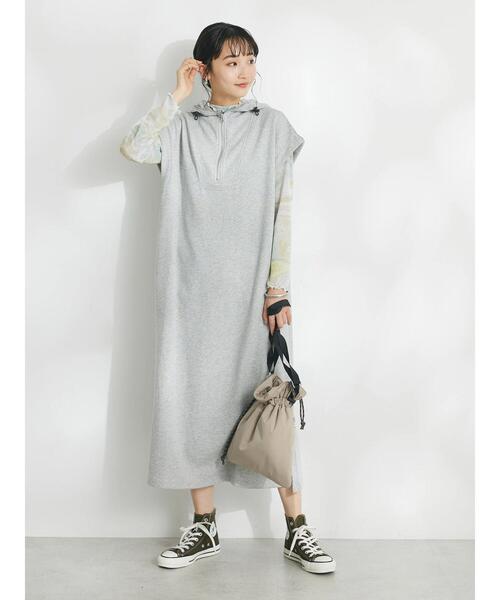 「CRAFT STANDARD BOUTIQUE」 ノースリーブワンピース FREE ブラック レディース_画像3