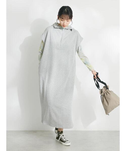 「CRAFT STANDARD BOUTIQUE」 ノースリーブワンピース FREE ブラック レディース_画像6