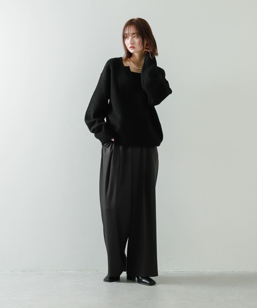 「SENSE OF PLACE by URBAN RESEARCH」 長袖ニット ONE オフホワイト レディース_画像4