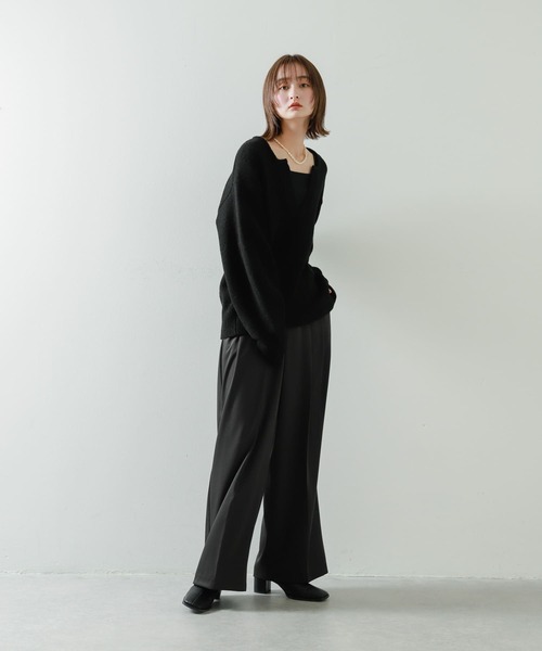 「SENSE OF PLACE by URBAN RESEARCH」 長袖ニット ONE オフホワイト レディース_画像5