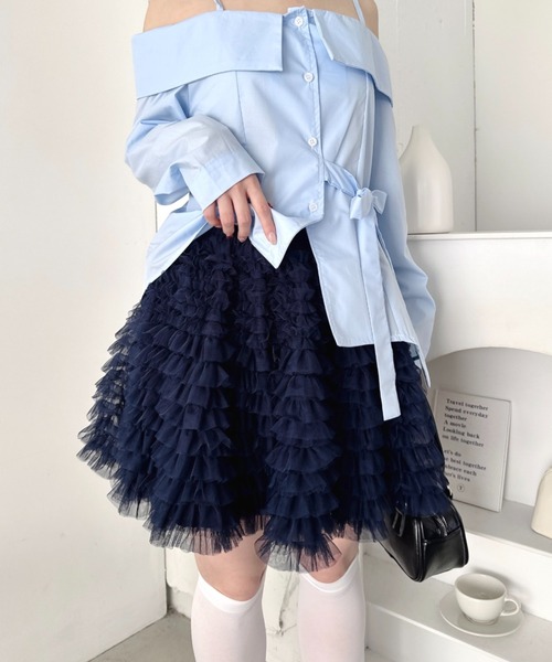 Loueme スカート スワンチュールミニスカート : ZOZOTOWN Yahoo!店