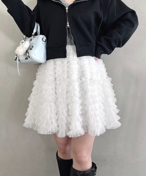 Loueme スカート スワンチュールミニスカート : ZOZOTOWN Yahoo!店