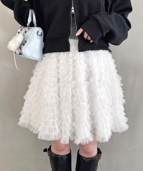 Loueme スカート スワンチュールミニスカート : ZOZOTOWN Yahoo!店