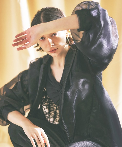 「RUIRUE BOUTIQUE」 ブルゾン M ベージュ レディース_画像5