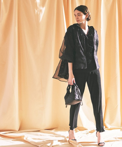 「RUIRUE BOUTIQUE」 ブルゾン M ベージュ レディース_画像9