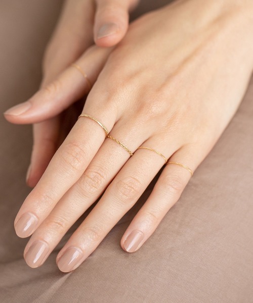 PAS TIERRA（パティエラ） リング SMALL イエローゴールド レディース