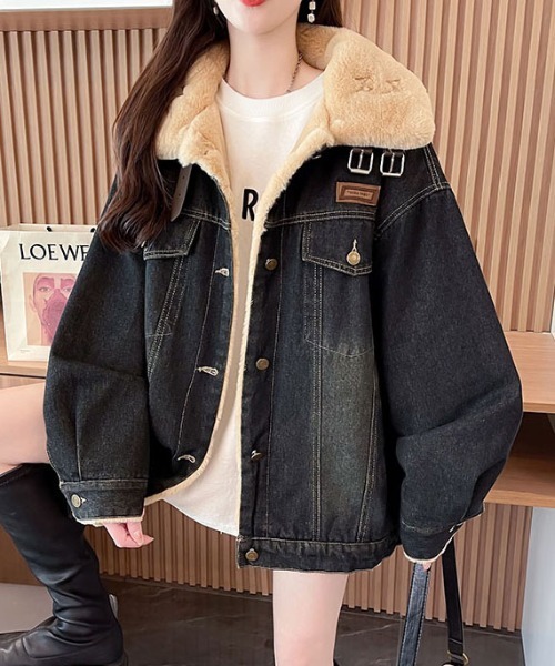 ＆soiree（アンドソワレ） デニムジャケット gジャン ビックシルエット