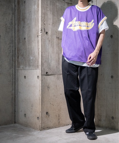 「LONSDALE」 チノパンツ MEDIUM レッド メンズ_画像9