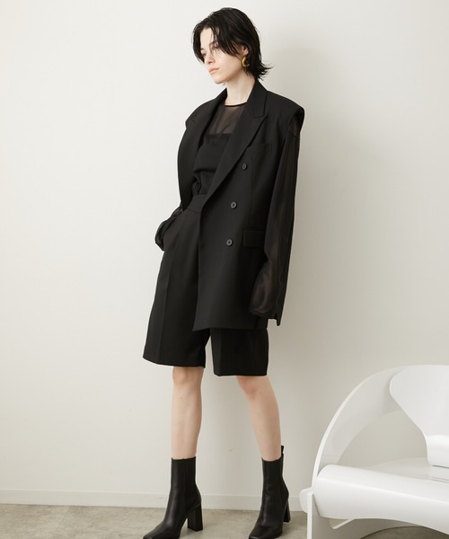 la peau de gem（ラポドゥジェム） ベスト FREE ブラック レディース