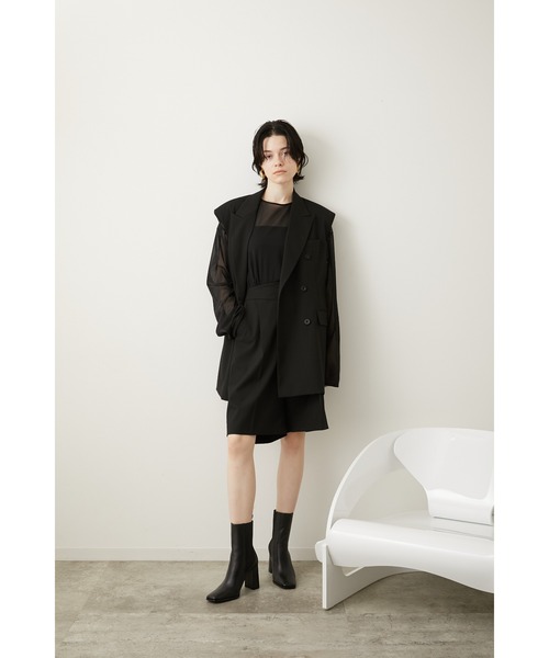 la peau de gem（ラポドゥジェム） ベスト FREE ブラック レディース