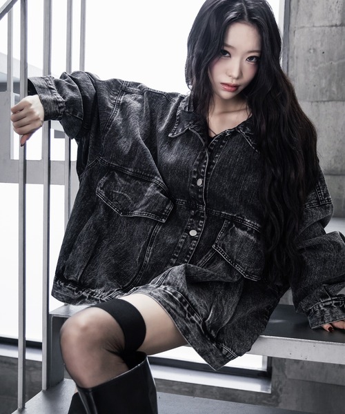 me+em select（ミームセレクト） デニムジャケット 1 ブラック