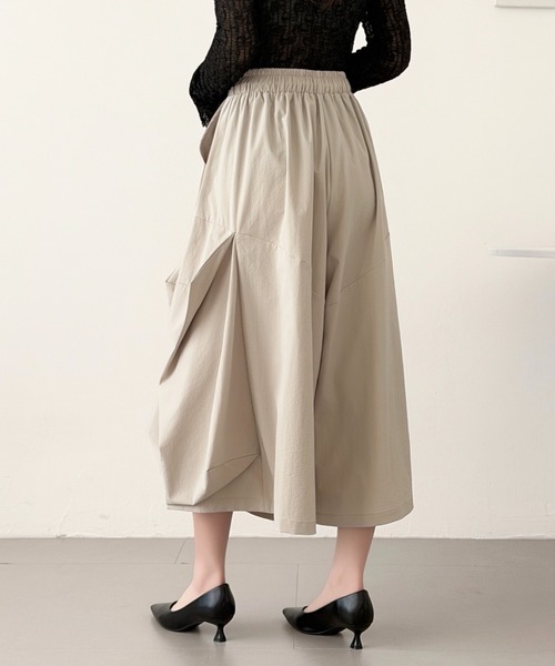 ABITOKYO（アビトーキョー） パンツ サイドタックデザイン九分丈ワイド