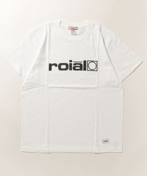 「roial」 半袖Tシャツ MEDIUM ホワイト×ゴールド メンズ_画像3